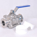 Manul iso standard food grade ball clamped valve